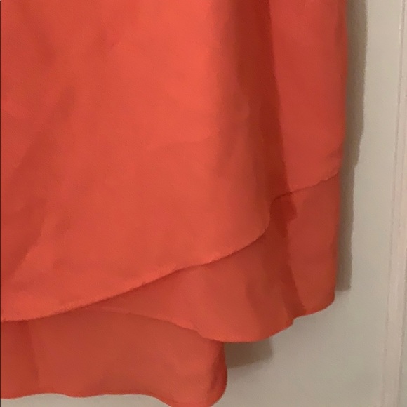 CHICO’S SEAMLESS Tangerine ORANGE CAMI SLEEVELESS TOP Front peep hole SIZE 12 L - Picture 6 of 7